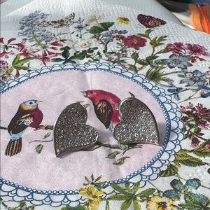 Silver Heart Earrings